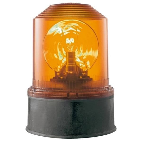 Dsl 7361 girophare Orange standard 24Vac / 2,1A 45W vue 1