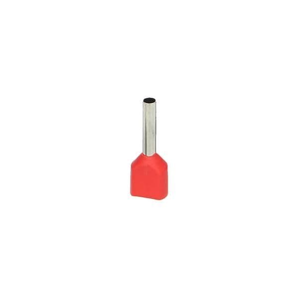 Borne d'extrémité de câble double isolée max. section 1mm² longueur du manchon cuivre: 8mm vue 1