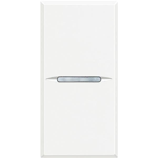 Axolute - interrupteur unipolaire axial 10A 1 module - Blanc vue 1
