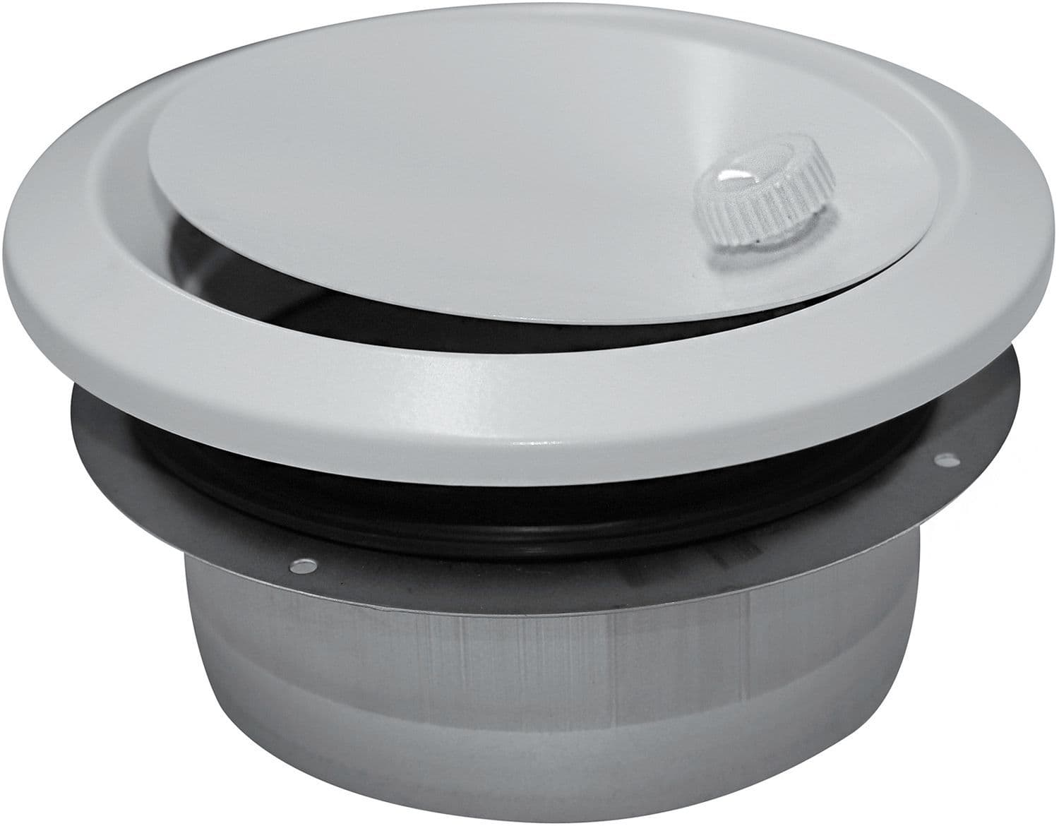 BOUCHE D'INDUCTION REGLABLE BIR S&P VENTILATION TYPE D 120M³/H 125MM METAL BLANCHE vue 1