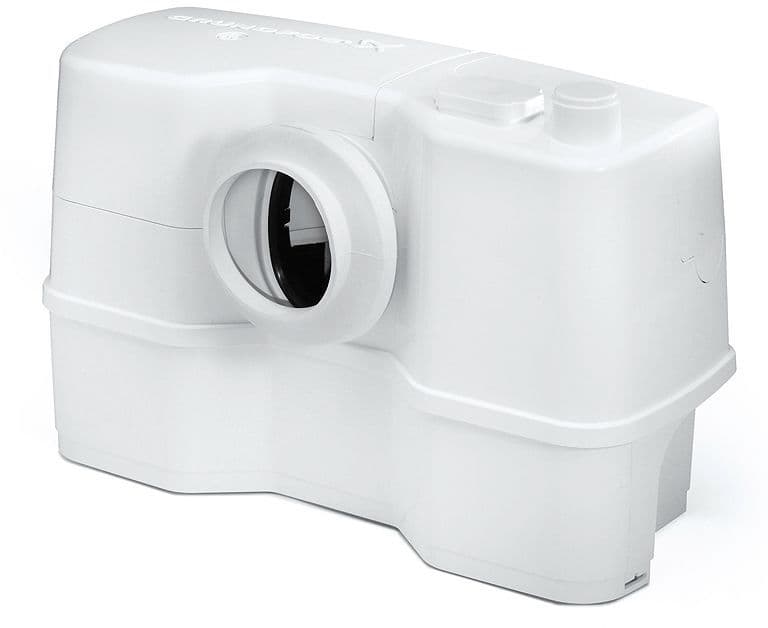 BROYEUR SOLOLIFT2 WC1 GRUNDFOS pour wc + raccord supplementaire (urinoir ou lavabo) vue 1