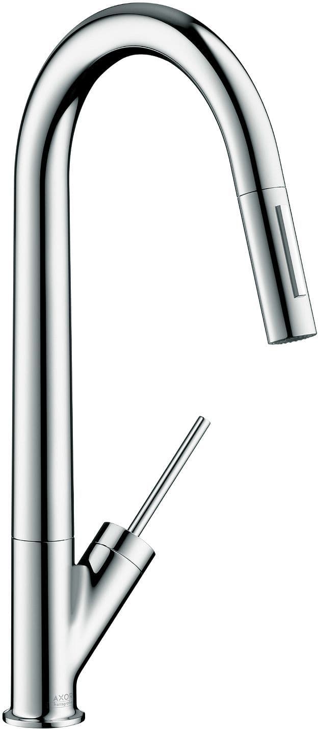 MITIGEUR CUISINE AXOR STARCK HG DOUCHETTE EXTRACTIBLE 2-JETSS CHROME vue 1
