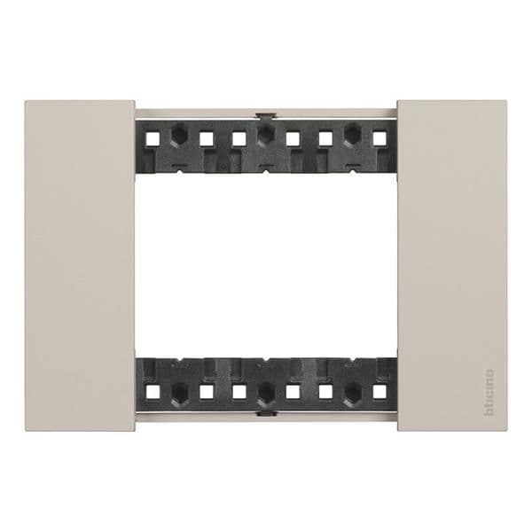 LNow plaque 3 modules Sable pour support référence K4703 vue 1