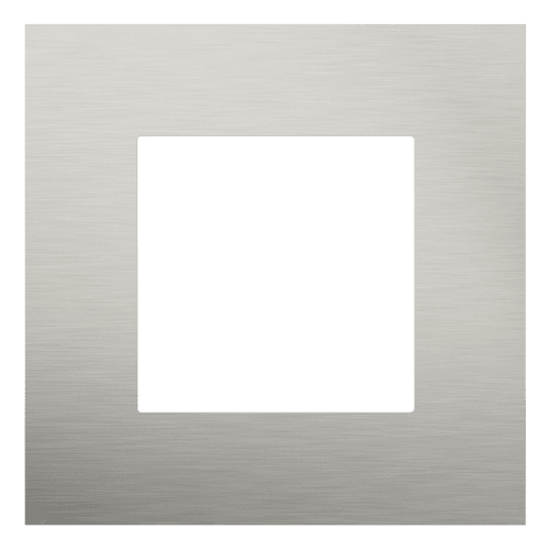 Plaque de recouvrement simple, couleur Niko Pure stainless steel on anthracite vue 1