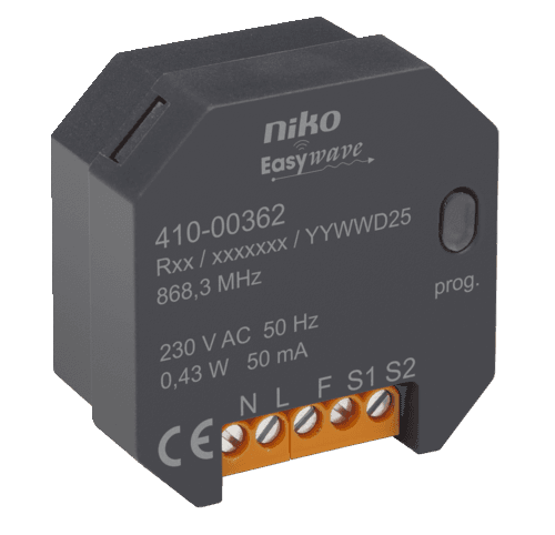 Émetteur sans fil 2 canaux suivant le protocole Easywave vue 1