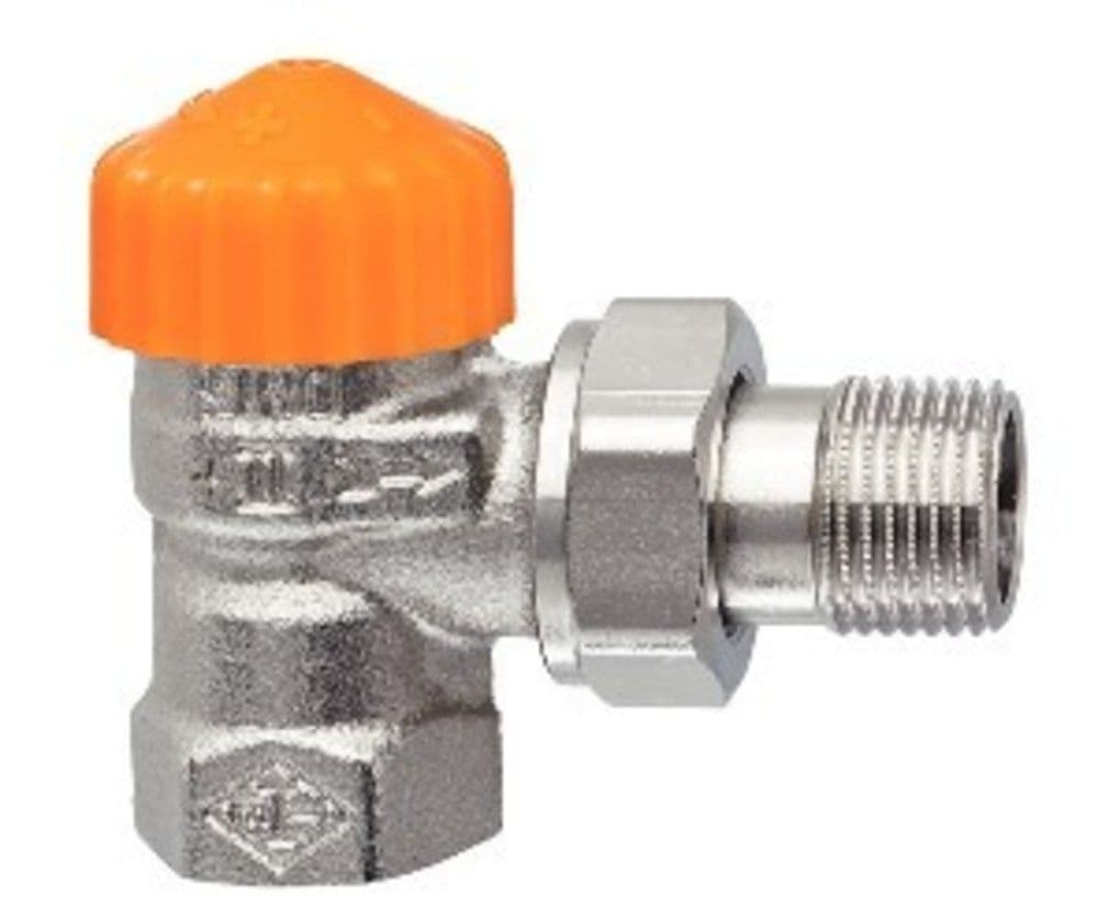 Heimeier Eclipse robinet thermostatique débit équerre 1/2"F vue 1