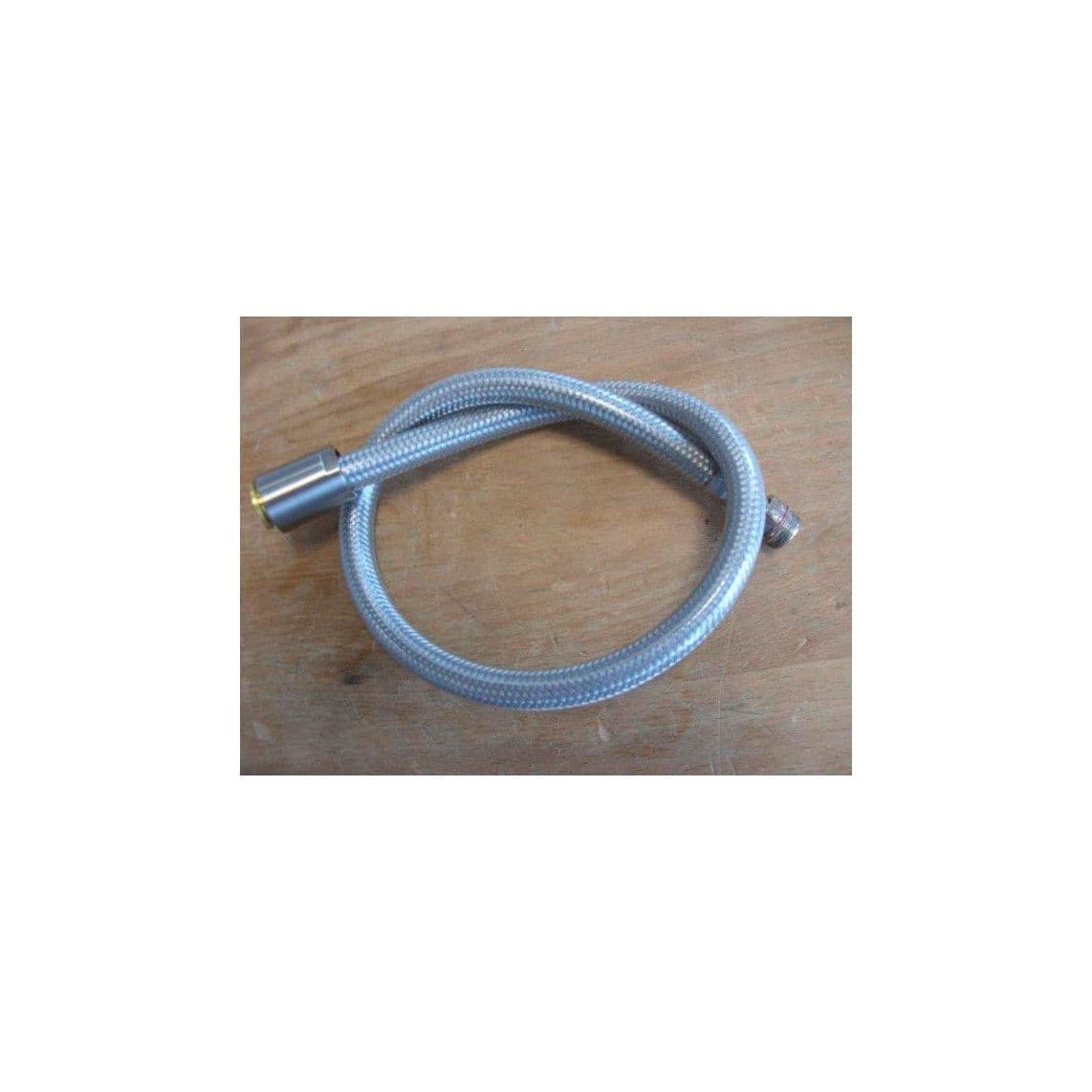 01844 Flexible de douche à vaisselle, aspect inox, avec écrou conique long, 530 mm vue 1