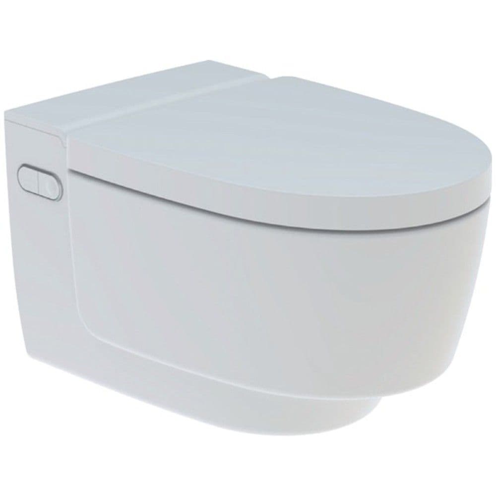 Geberit AquaClean Mera Comfort WC suspendu set raccordement D90mm blanc vue 1