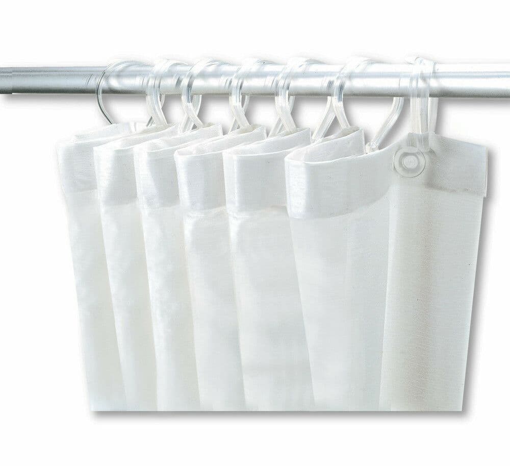 Delabie rideau de douche 1800mmx2000mm PVC blanc vue 1