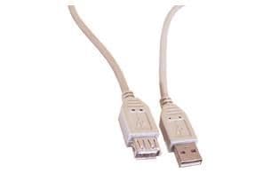 Câble - fiche Usb A mâle - prise Usb A femelle - 1,80m vue 1