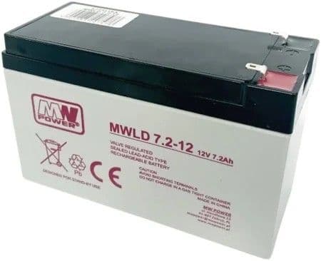 Batterie rechargeable plomb / acide scellée - 12Vdc / 7Ah 1.7A 151 x 95 x 65mm vue 1