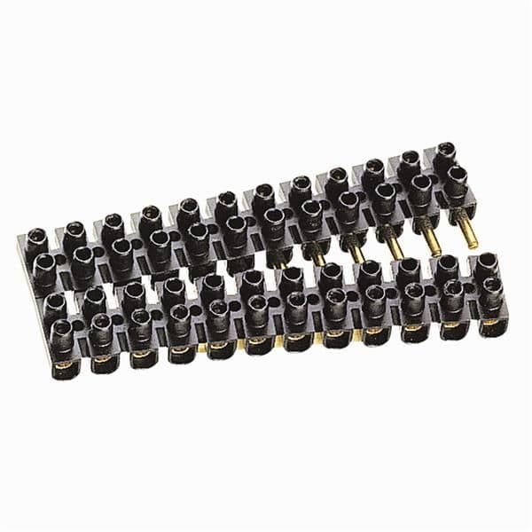 Barrette Suprem à broches capacité 6mm² - 15 A maxi - Noir vue 1