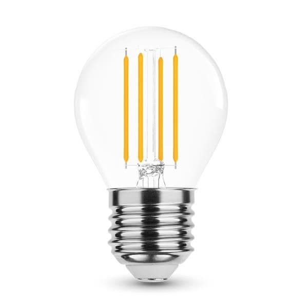 Lampe filament Led boule - 4W - E27 - 2700K - 360° - 430lm vue 1