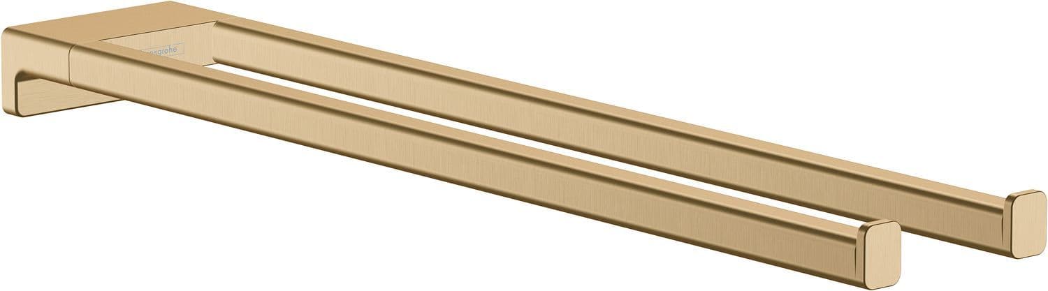 SECHE-SERVIETTE 2 BARRES ADDSTORIS MURAL HANSGROHE BRUSHED BRONZE vue 1