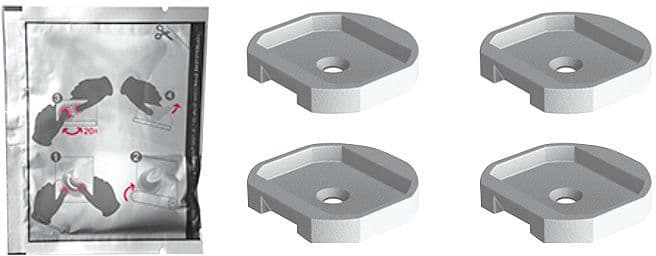 SET DE FIXATION (4 PIECES) HOLD O(N) SANS FORER vue 1