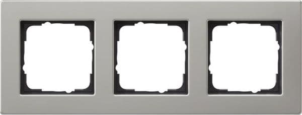 Cadre de finition Gira E2 pour le montage plat Acier inoxydable vue 1