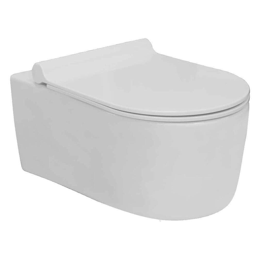Van Marcke Nereis cuvette suspendue pack avec siège blanc vue 1