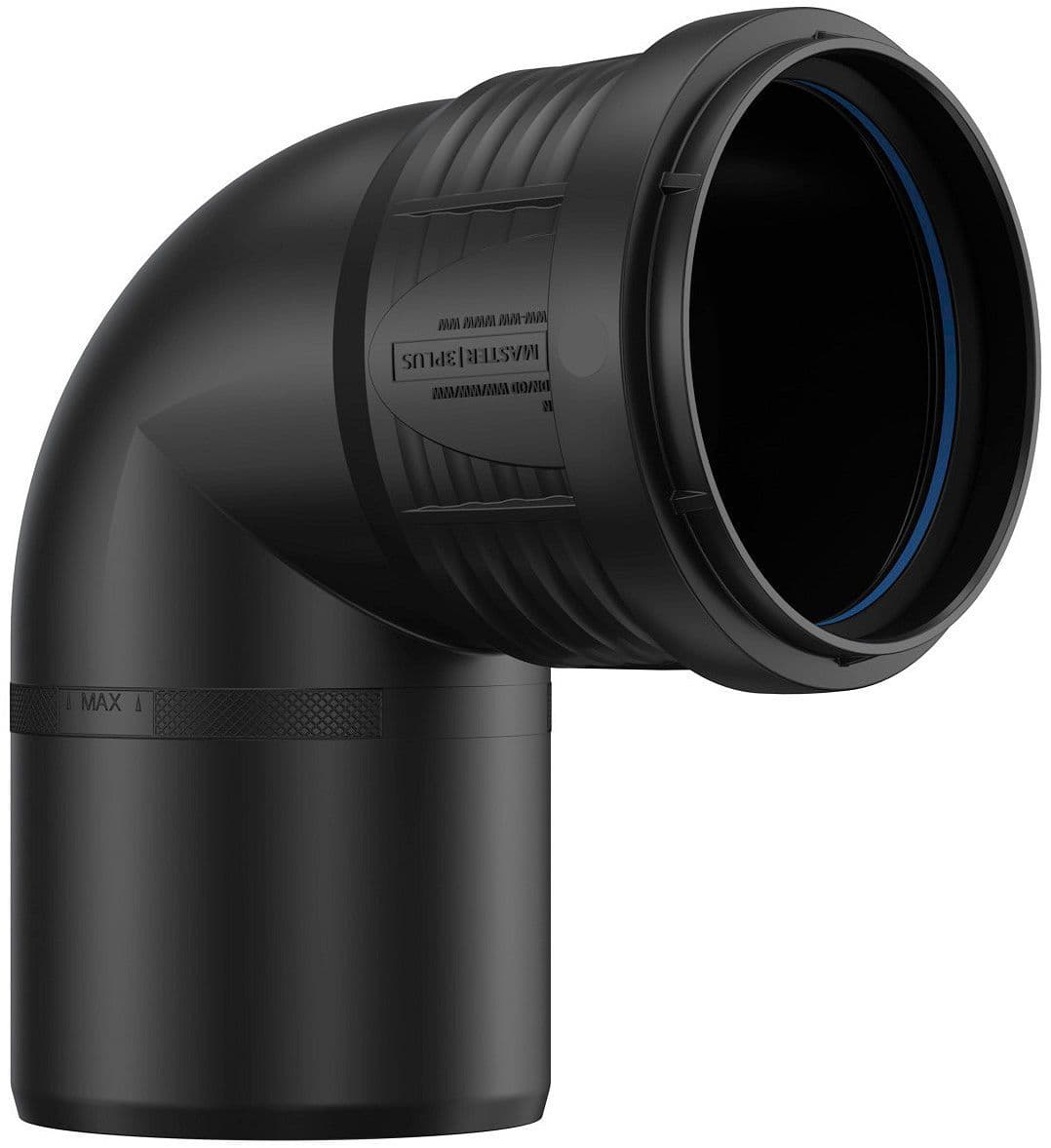 COUDE PP 90°MF 75MM NOIR vue 1