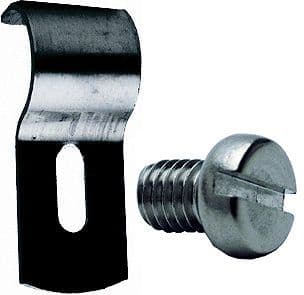SUPPORT BOURRELET NOIR+VIS INOX vue 1