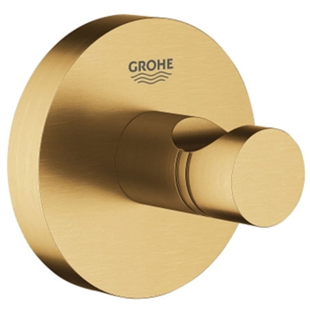 Grohe Essentials crochet simple métal fixation invisible Brushed Cool Sunrise vue 1