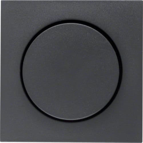 Enjoliveur pour variateur rotatif Berker S.1 IP44, Anthracite, mat vue 1