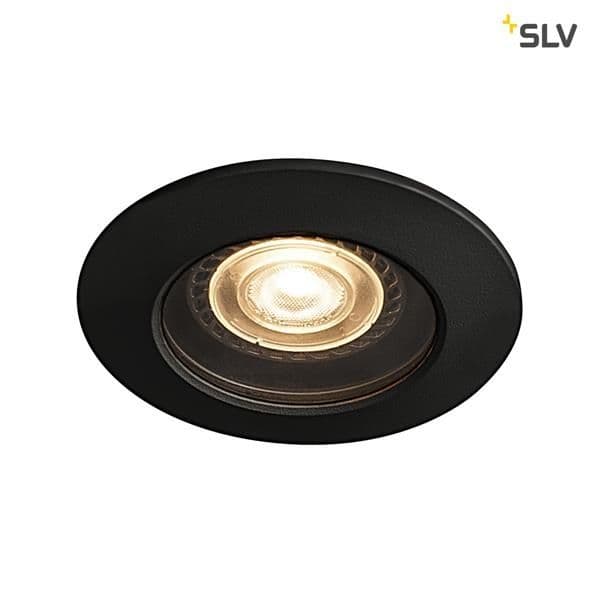 Encastré de plafond extérieur Varu Qpar51 DL, Noir, IP20 / 65 vue 1