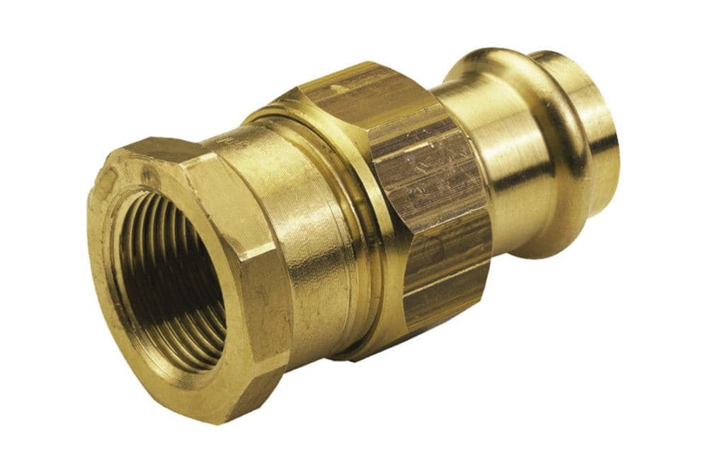 Conex Bänninger Profil-B raccord 3-pièces bronze 15x1/2"F vue 1