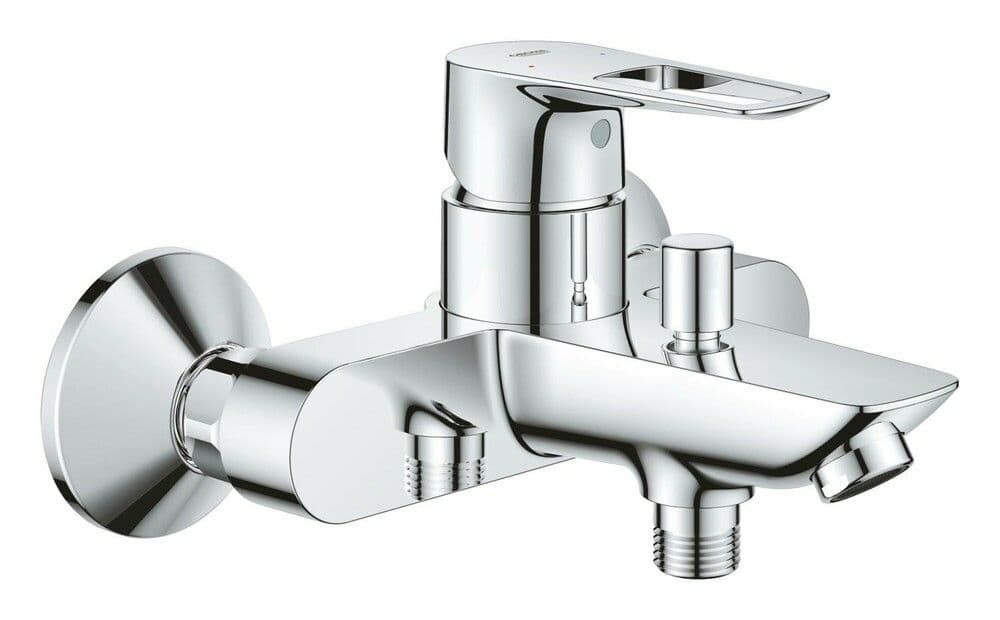 Grohe BauLoop mitigeur bain monocommande montage mural vue 1