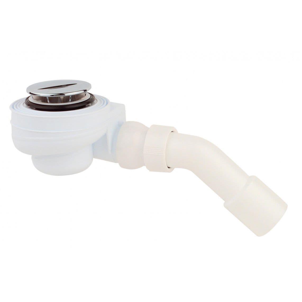 98811318 PP Ecoulement de douche et de baignoire 50 mm, chromé, 1 1/2" x 40/50 mm, avec couverture, 70 mm vue 1