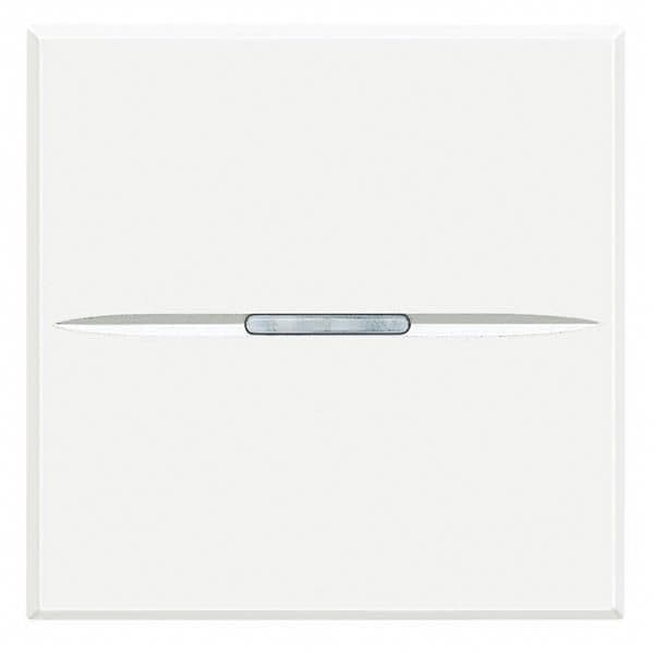 Axolute - interrupteur unipolaire axial 10A 2 modules - Blanc vue 1