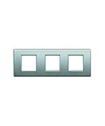 Plaque Light Tech 3 x 2 modules hor / entraxe71mm / 230 x 80mm vue 1