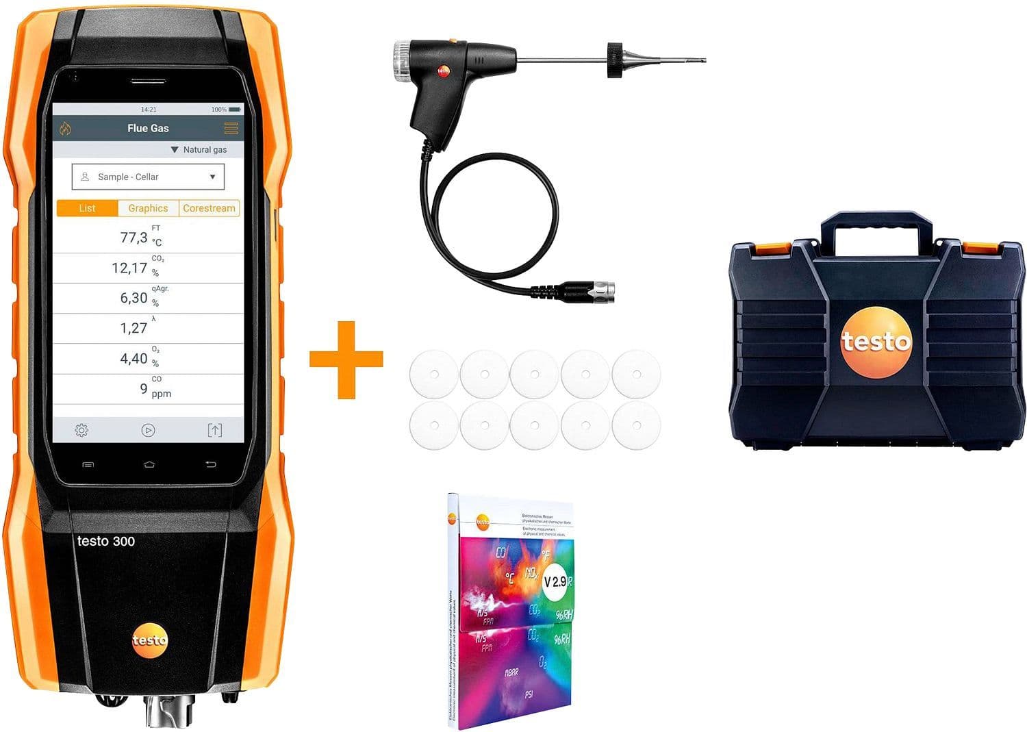 COFFRET APPAREIL DE MESURE FUMEE TESTO 300 LONGLIFE vue 1