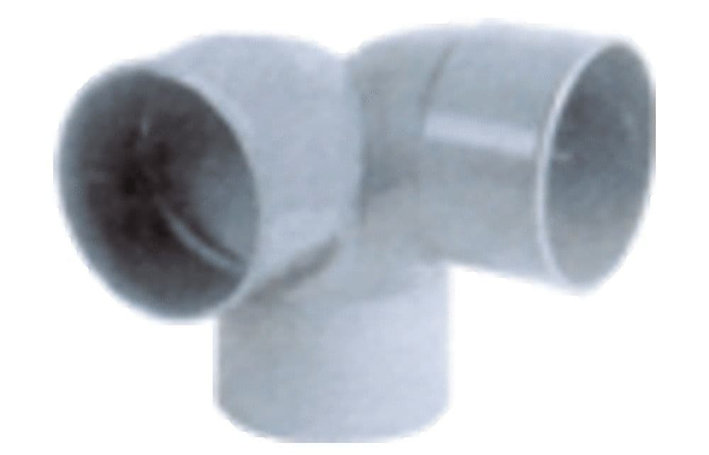 Nicoll raccord à coller PVC coude double d'équerre D 50 gris vue 1