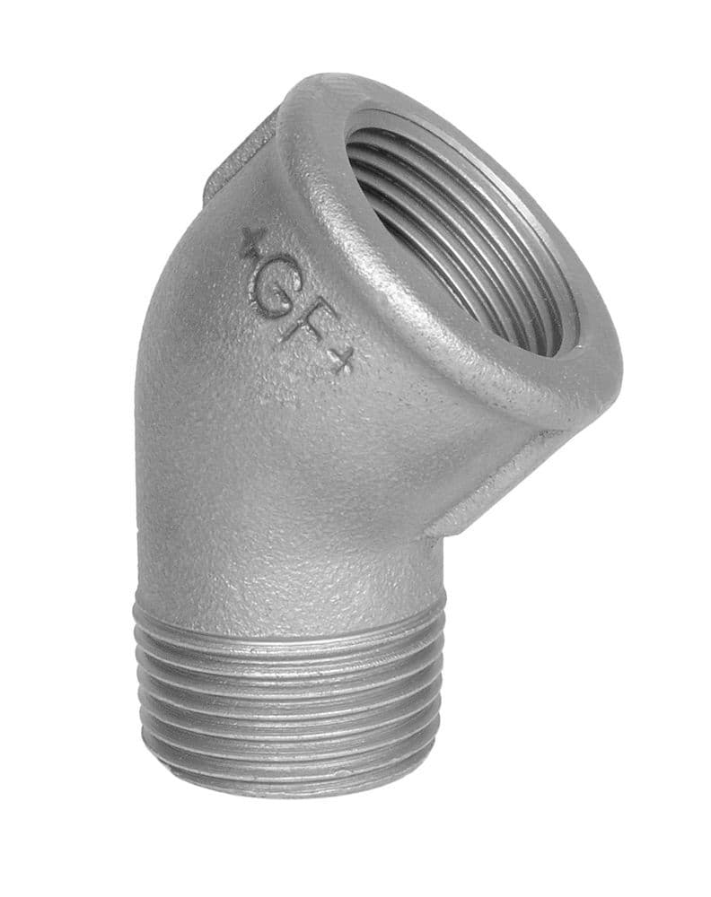 Georg Fischer noir nr.121 coude 45° MF 6/4" vue 1