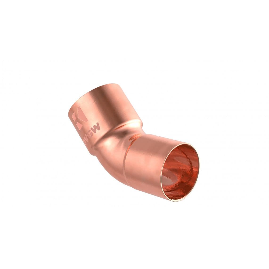 989141017 CU arc 45°, vierge, 12 mm, 1 manchon (5040) vue 1