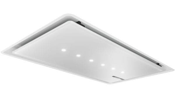 Hotte serie 8 hotte pour plafond - groupe d'extraction 90cm, Blanc, EcoSilence drive, 3 niveaux + 2 vue 1