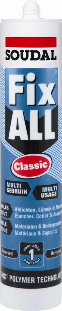 Soudal Fix All Flexi Mastic colle universel blanc cartouche 290 ml vue 1