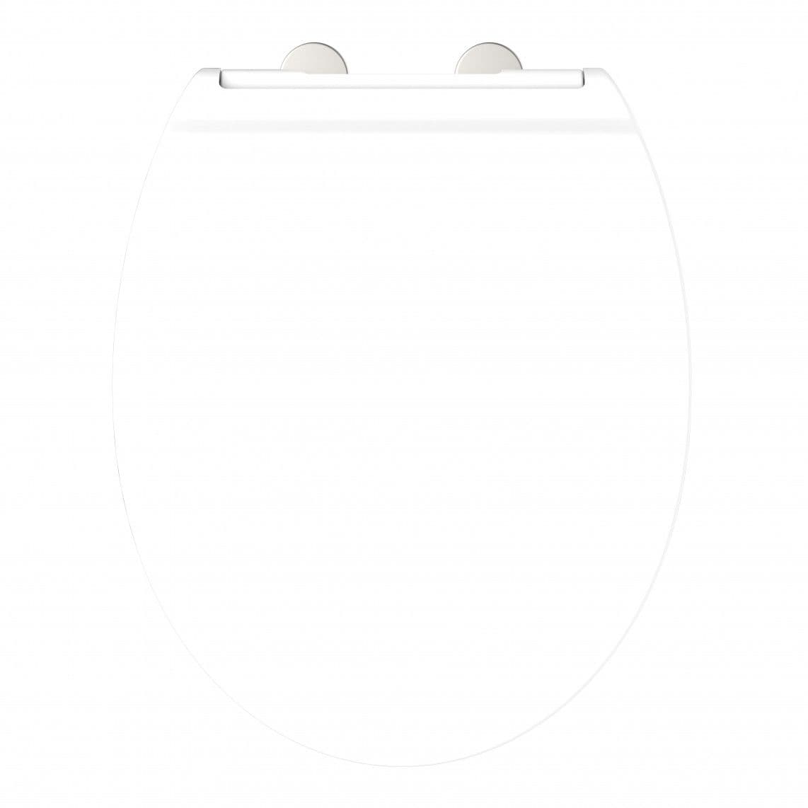82801 Abattant WC en duroplast WHITE, PRO 9, avec frein de chute et déclipsable vue 1