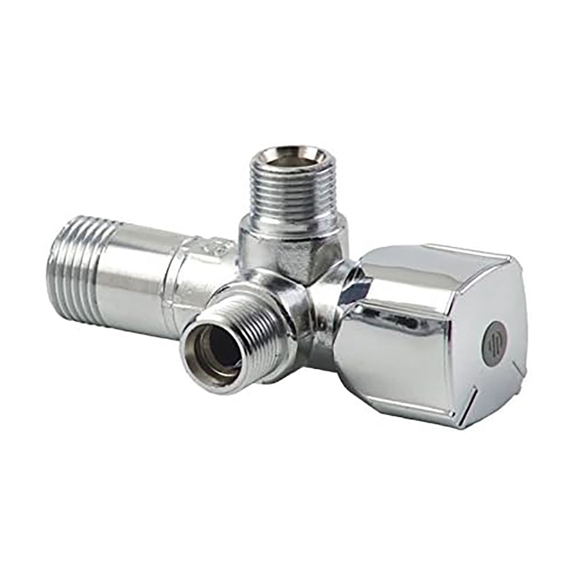 ROBINET D'ARRET ANGL DOUBLE TWIN AGREE BELGAQUA vue 1
