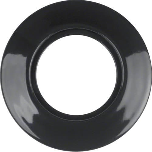 Plaque de recouvrement en porcelaine by rosenthal, 1 poste, Berker serie 1930 porzellan Noir, brilla vue 1