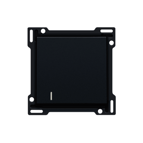 Set de finition avec voyant pour interrupteur ou bouton-poussoir simple, couleur black coated vue 1