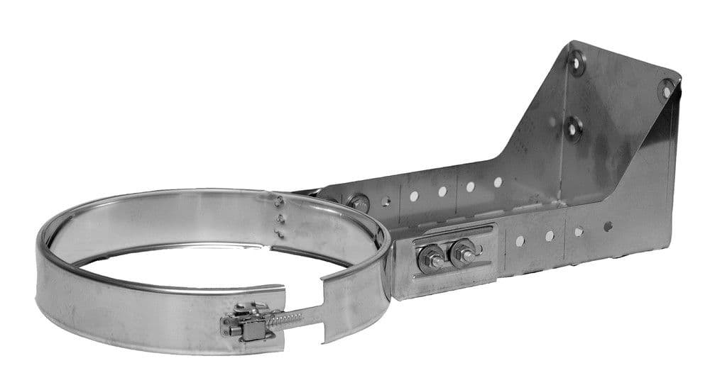 Dinak DW 835 collier mural court sciable 100-250mm D200 inox 304 vue 1