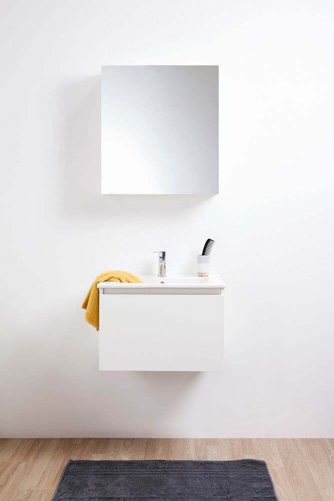 intro ensemble sous-meuble Stella 45 60cm 1 tiroir 1 lavabo blanc vue 1