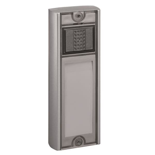 Mistral SE 03.0 - s bouton d'appel émetteur jusqu'à 250m Argent / Anthracite 2 x 1.5V IP68 vue 1