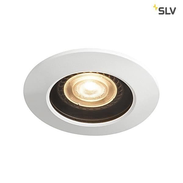 Encastré de plafond extérieur Varu Qpar51 DL, Noir / Blanc, IP20 / 65 vue 1