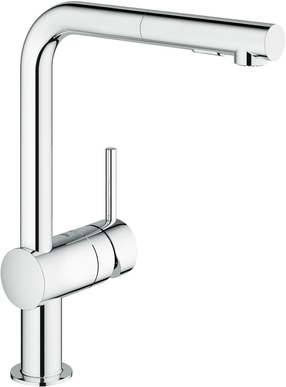 MITIGEUR CUISINE MINTA FG L-BEC DOUCHETTE EXTRACTIBLE 2JET CHROME vue 1