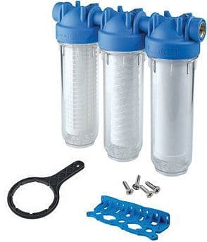 TRIPLEX PRO FILTRE TAMIS+FIN+CARBONE ACTIF POUR EAU DE PLUIE DURLEM KIT vue 1