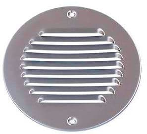 GRILLE RONDE ALU BLANC 1-R175W vue 1
