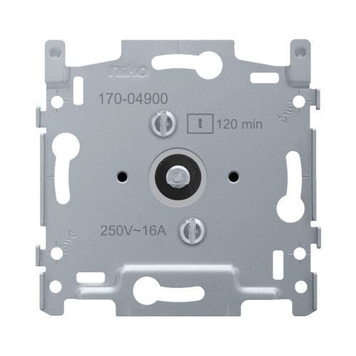 Socle pour minuterie bipolaire réglable jusqu'à 120 min, 16 A, fixation par vis vue 1