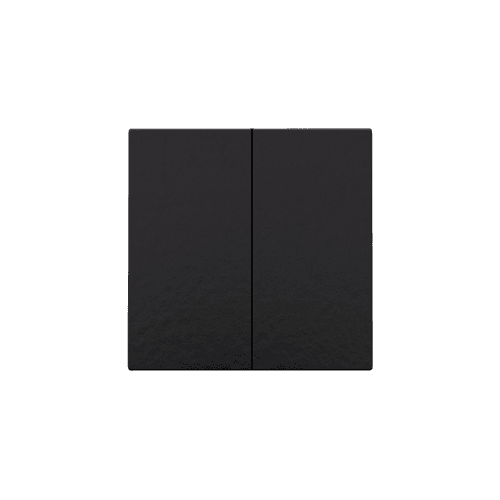 Bouton-poussoir double pour Niko Home Control, couleur piano black coated vue 1